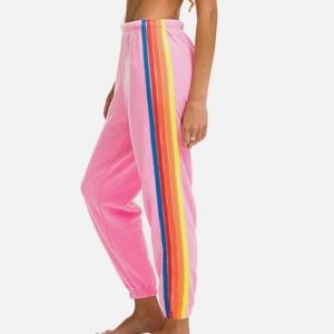 Pink Aviator Nation Neon Stripe Sweatpants !!!